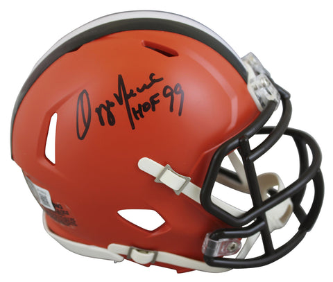 Browns Ozzie Newsome "HOF 99" Authentic Signed Speed Mini Helmet BAS Witnessed