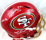 Patrick Willis Signed F/S SF 49ers Flash Speed Authentic Helmet w/3insc.-BAWHolo