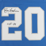 FRMD Barry Sanders Lions Signed Blue Mitchell & Ness Replica Jersey "HOF 2004"