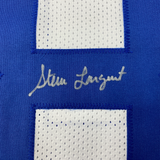 Autographed/Signed Steve Largent Seattle White Football Jersey PSA/DNA COA