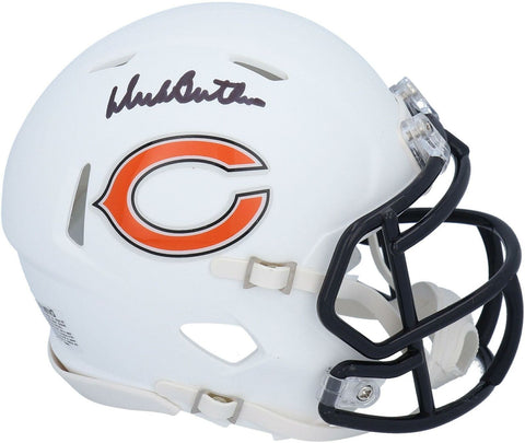 Dick Butkus Chicago Bears Signed Flat White Alternate Mini Helmet