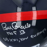Bill Parcells NY Giants Signed Throwback VSR4 Authentic Helmet & Multiple Inscs