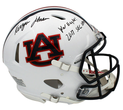 Kerryon Johnson Signed Auburn Tigers Speed Authentic NCAA Helmet with Insc