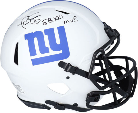Phil Simms Giants Signed Eclipse Alternate Authentic Helmet & "SB XXI MVP" Insc
