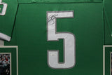DONOVAN MCNABB (Eagles green SKYLINE) Signed Autographed Framed Jersey JSA