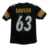 Dermontti Dawson Autographed/Signed Pro Style Black XL Jersey HOF BAS 33194