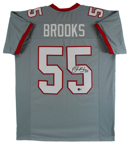 Derrick Brooks Authentic Signed Grey Pro Style Jersey Autographed BAS Witnessed