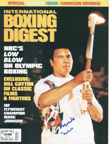 Muhammad Ali Rare Double Signed Magazine 1996 Boxing Digest PSA/DNA #P02514