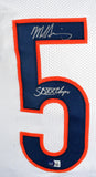 Mike Singletary Autographed White Pro Style Jersey w/ SB Champs - Beckett W Holo