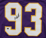 John Randle Signed Minnesota Vikings Jersey (Schwartz COA) Hall of Fame D T 2010