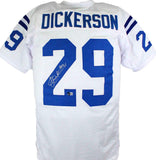 Eric Dickerson Signed White Pro Style Jersey w/HOF-Beckett W Hologram *Silver