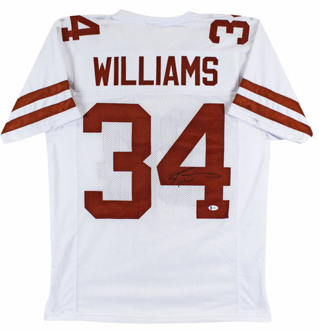 Ricky Williams Authentic Signed White Pro Style Jersey BAS Witnessed