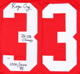 Roger Craig Signed 49ers Jersey Inscribed 1,000/1,000 85 & 3x SB Champ (PSA COA)