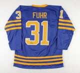 Grant Fuhr Signed Buffalo Sabres Jersey (JSA COA) 5xStanley Cup Champion Goalie
