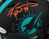 Ricky Williams Signed Miami Dolphins Eclipse Mini Helmet- Beckett W Auth *Orange