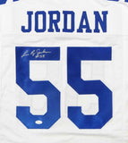Lee Roy Jordan Autographed White Pro Style Jersey- JSA Witnessed Auth *L5