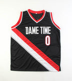 Damian Lillard Signed Portland Trail Blazer "Dame Time" Jersey (Beckett)