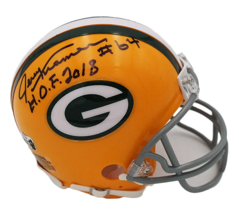 Jerry Kramer Signed Green Bay Packers Speed NFL Mini Helmet with "HOF 2018" Insc