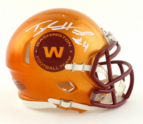 Taylor Heinicke Signed Washington Football Team Speed Mini Helmet (Beckett Holo)