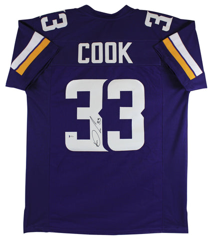 Dalvin Cook Authentic Signed Purple Pro Style Jersey Autographed BAS Witnessed