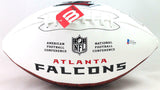Deion Sanders Autographed Atlanta Falcons Wilson Logo Football- Beckett W