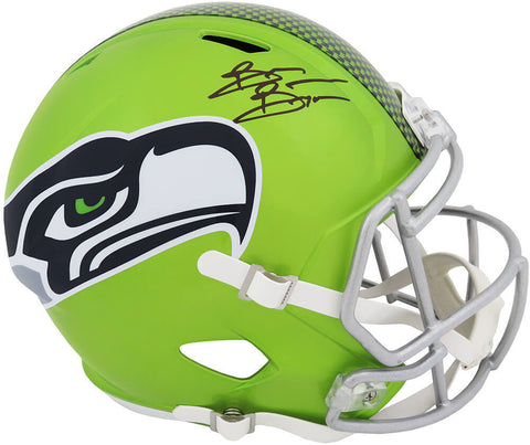 Brian Bosworth Signed Seahawks FLASH Riddell Full Size Speed Rep Helmet (SS COA)
