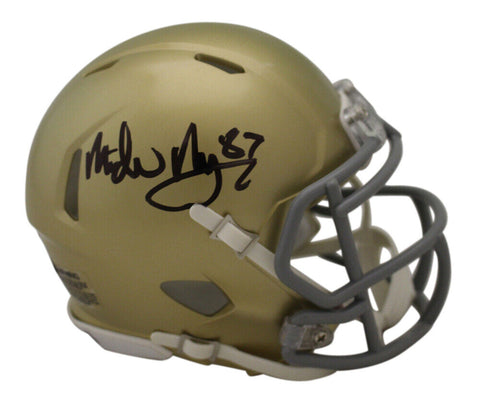 Michael Mayer Signed Notre Dame Fighting Irish Speed Mini Helmet Beckett 39127