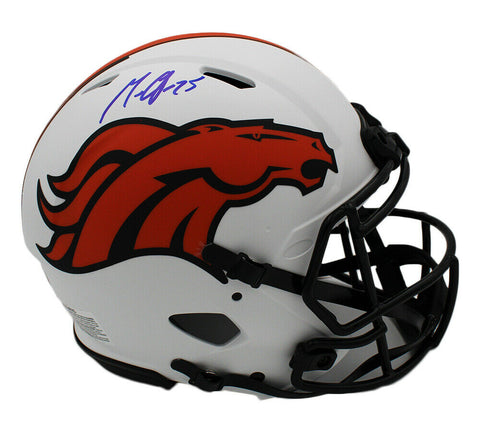Melvin Gordon Signed Denver Broncos Speed Authentic Lunar NFL Helmet