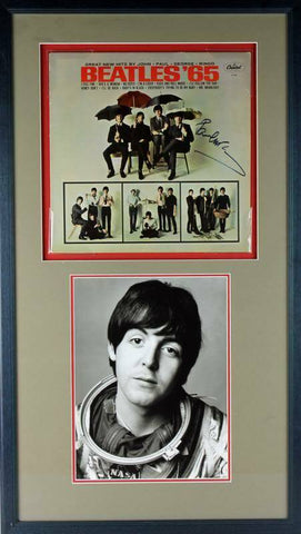 Paul Mccartney Signed Authentic Framed Beatles '65 Album Display PSA/DNA #T11882