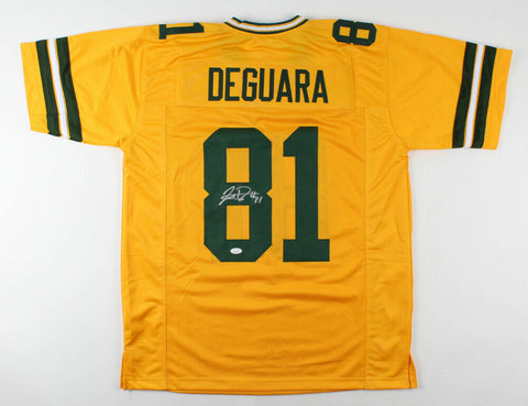 Josiah Deguara Signed Green Bay Packers Throwback Jersey (JSA COA)2020 3rd Rd Pk