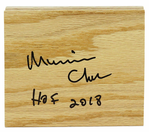 Maurice Cheeks (76ers) Signed 5x6 Floor Piece w/HOF'18 - (SCHWARTZ SPORTS COA)