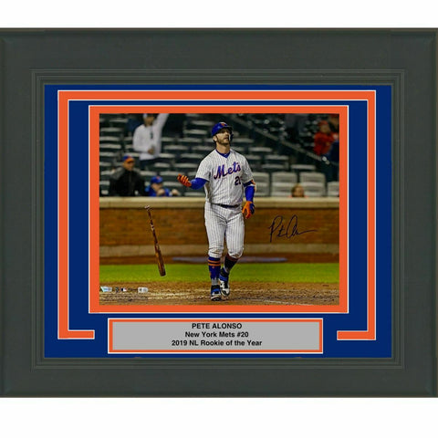 FRAMED Autographed/Signed PETE ALONSO New York Mets 16x20 Photo Fanatics COA