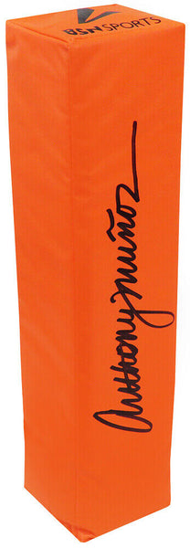 Anthony Munoz Signed Orange Endzone Football Pylon - (SCHWARTZ COA)