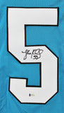 Luke Kuechly Signed Carolina Panthers Jersey (Beckett COA) 6xPro Bowl Linebacker