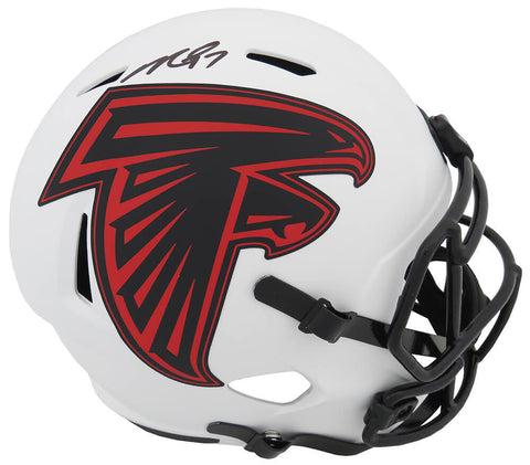 Michael Vick Signed Falcons LUNAR Eclipse Riddell F/S Speed Rep Helmet -(SS COA)