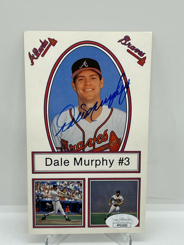 Dale Murphy Signed Autographed 4x6 Photo Atlanta Braves JSA