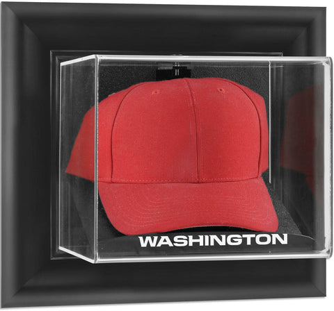 Washington Football Team Black Framed Wall-Mountable Cap Team Logo Display Case
