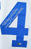 Randy White Autographed White Pro Style Jersey w/2 Insc- Beckett W Hologram Auth