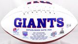 Plaxico Burress Signed New York Giants Logo Football w/Champs-Beckett W Hologram