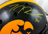TJ Hockenson Autographed Iowa Hawkeyes Schutt F/S Helmet- Beckett W Hologram