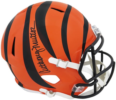 Anthony Munoz Signed Bengals Riddell Full Size Speed Replica Helmet - (SS COA)
