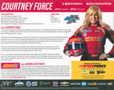 Courtney Force Authentic Signed 8x10 Cardstock Photo Autographed BAS #S24631