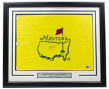 Jose Maria Olazabal Signed Framed Masters Golf Flag BAS