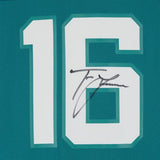 Framed Trevor Lawrence Jacksonville Jaguars Autographed #16 Teal Nike Jersey