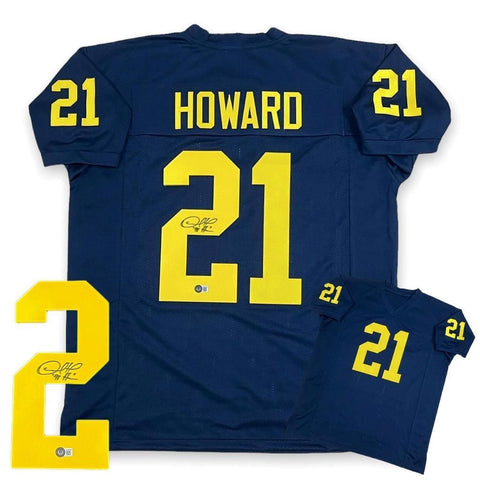 Desmond Howard Autographed SIGNED Jersey with Heisman 91 - Beckett Authentic