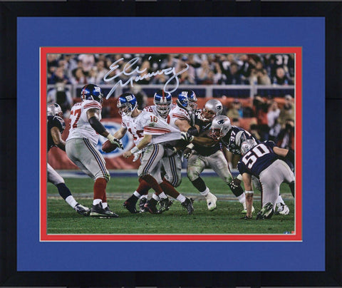 Frmd Eli Manning New York Giants Signed 8" x 10" Super Bowl XLII Escape Photo