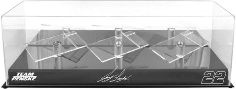 Joey Logano #22 Team Penske 3 Car 1/24 Scale Die Cast Case With Platforms