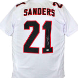 Deion Sanders Autographed TB White Pro Style Jersey-Beckett W Hologram *Silver