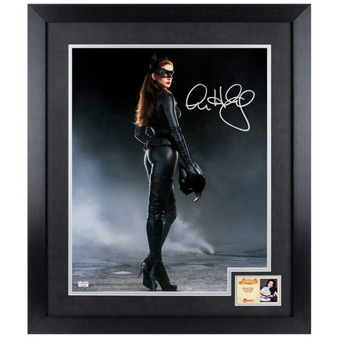 Anne Hathaway Autographed The Dark Knight Rises Selina Kyle 16x20 Framed Photo
