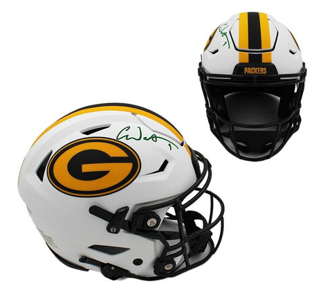 Christian Watson Signed Green Bay Packers Speed Flex Authentic Lunar NFL Helmet